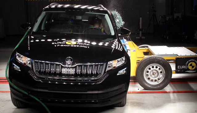 Първи краш тест на Skoda Kodiaq