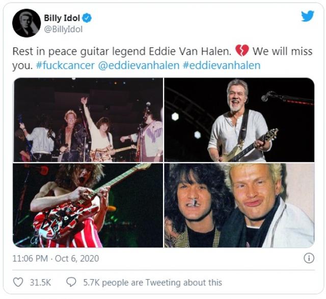  Световни звезди скърбят за Еди Ван Хален (СНИМКИ) 