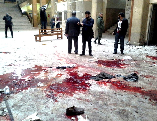 Бомбен ад в Дамаск (СНИМКИ)