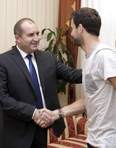 Президентът се срещна с Григор Димитров