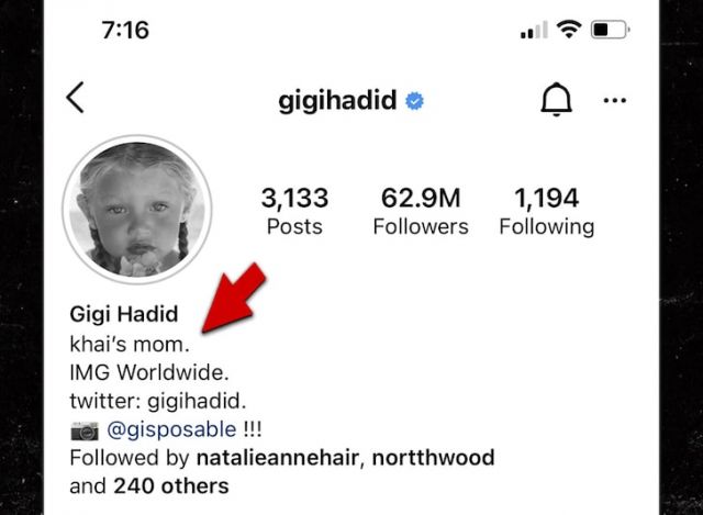 Джиджи Хадид най-накрая разкри името на детето си 