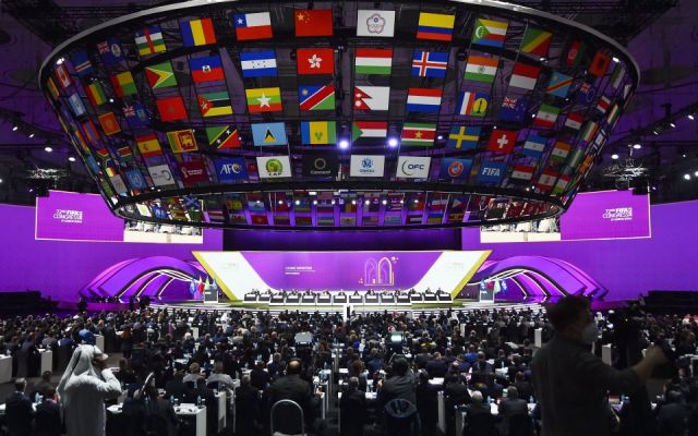  Инфантино на 72-ия конгрес на ФИФА в Доха: Ще се кандидатирам за още един мандат 