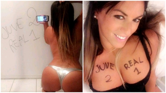 Сексапилна фенка прогнозира победата на Ювентус