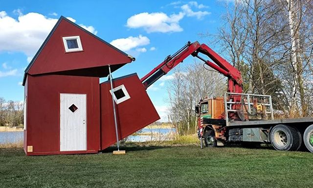  Латвийци измислиха сгъваема къща 