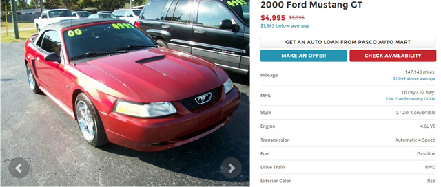 Каква кола може да се купи в САЩ за 00?