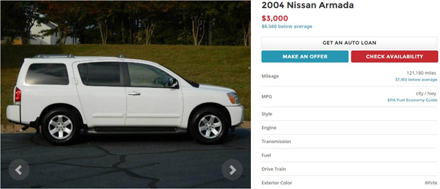 Каква кола може да се купи в САЩ за 00?