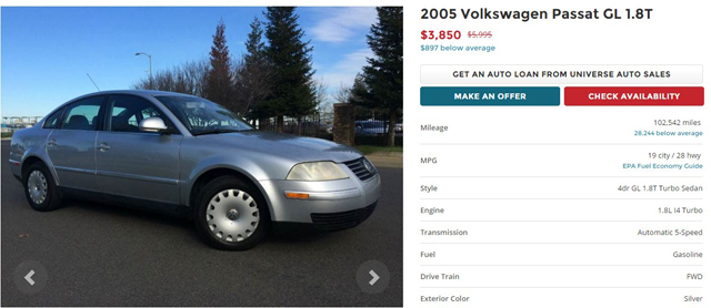 Каква кола може да се купи в САЩ за 00?