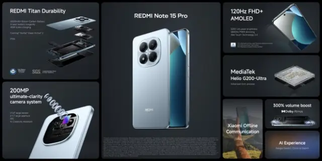 Xiaomi представи серията Redmi Note 15