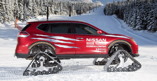 Какво може верижен 4х4 Nissan на сняг?