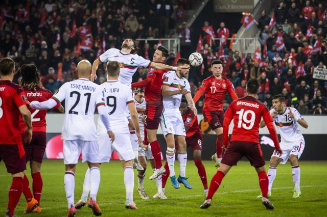  Швейцария разпиля България за едно полувреме и се класира за Световното в Катар 