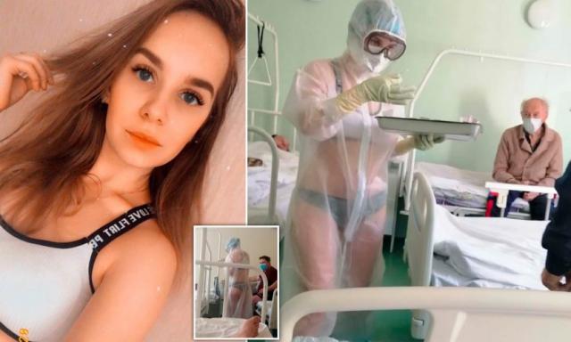 Русия брани голата медсестра (СНИМКИ)