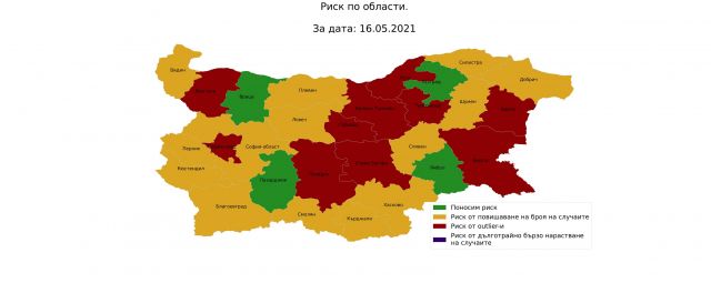 Проф. Витанов показа невиждана COVID карта на България