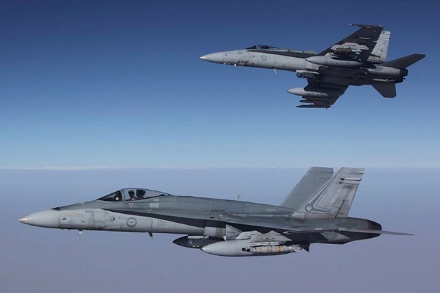 Австралия отново бомбардира цели в Сирия
