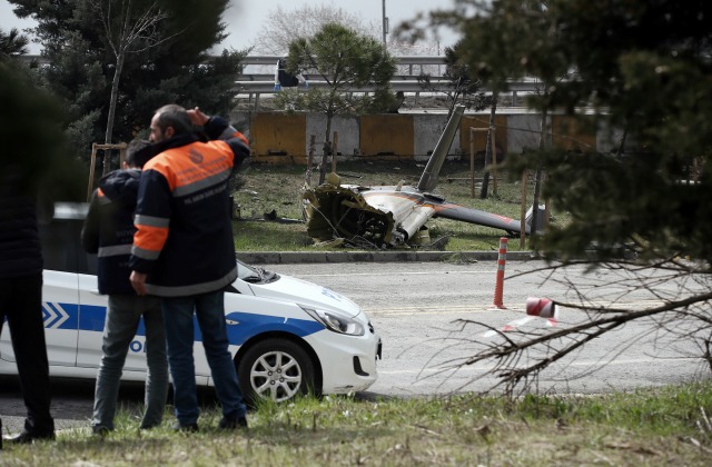 Катастрофата на турския хеликоптер в снимки