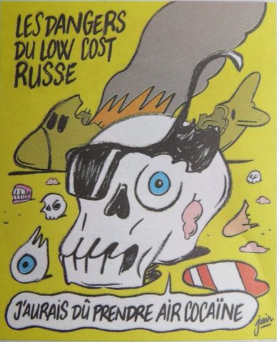 „Шарли Ебдо“ с провокативни карикатури за трагедията в Синай
