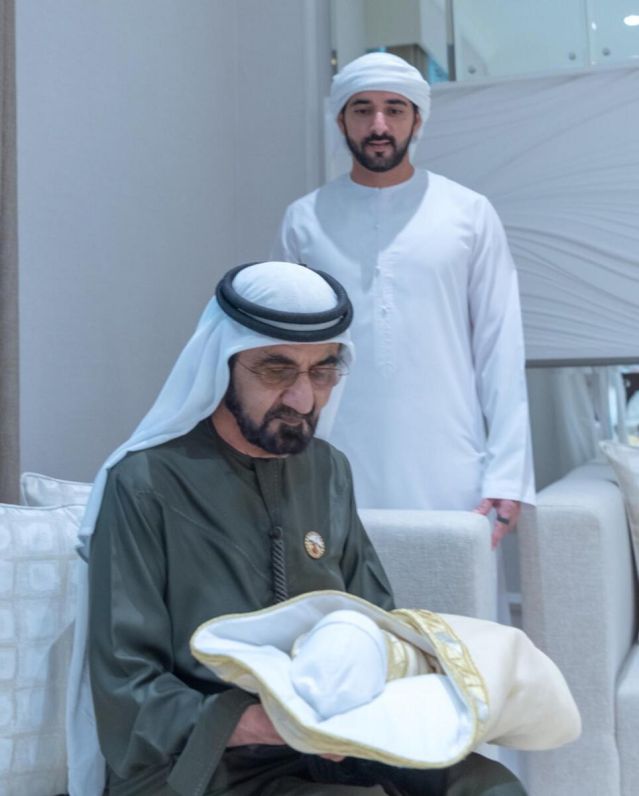 ОАЕ публикува първи снимки на новородената принцеса