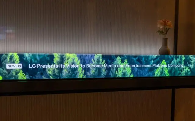 LG показа първия в света безжичен прозрачен OLED телевизор