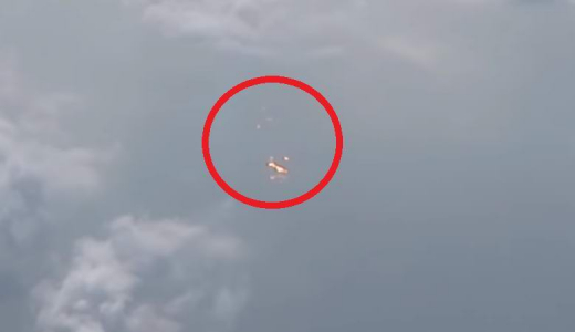 Нещо шокиращо бе заснето от самолет, прелитащ над град Сиан (ВИДЕО)