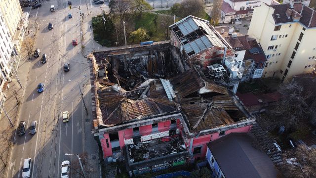 Вижте отвисоко пораженията от пожара в 