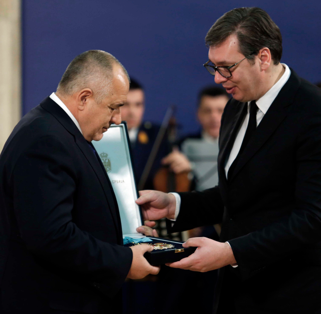 Удостоиха Борисов с най-високото държавно отличие на Сърбия