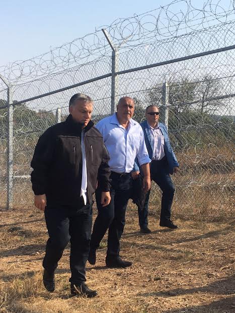 Вижте как Борисов и Орбан инспектираха границата
