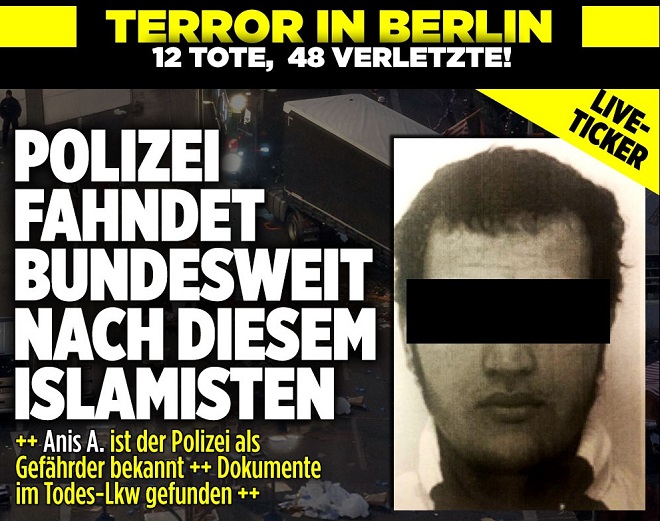 Вижте кой е заподозреният терорист от Берлин