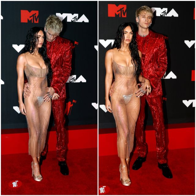 Меган Фокс едва облечена на наградите MTV (СНИМКИ)