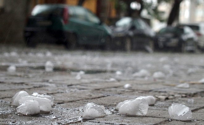 Невиждана градушка и порой в Пловдив