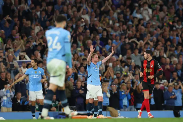 Манчестър Сити изпрати Де Бройне с 3:1 над Борнемут на " Етихад " (ВИДЕО)