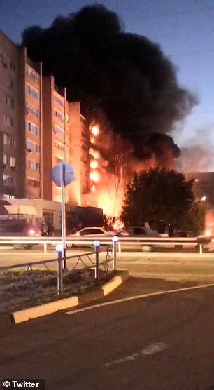 Хората в Ейск летяха подпалени от горните етажи