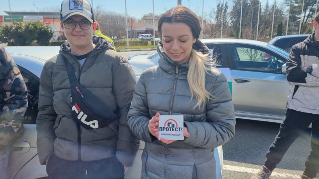  Протест в Несебър против скъпите горива СНИМКИ 