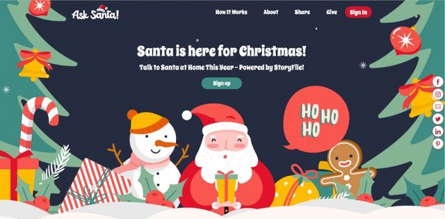  Дядо Коледа влиза в домовете с интерактивно видео 