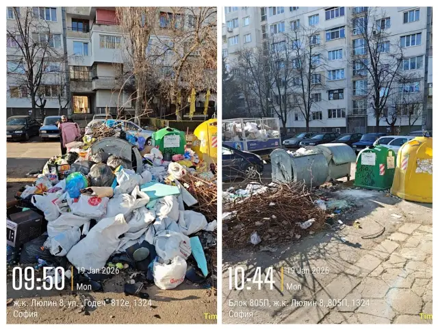  От Общината оповестиха: Работата по нормализиране на сметопочистването в София продължава СНИМКИ 