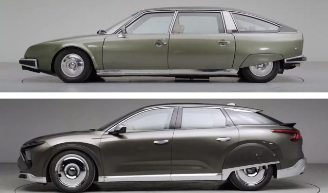 Преобразиха Citroen C5X като модел от 70-те 