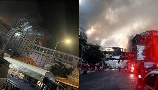 Поне 10 жертви при пожар в хотелски комплекс в Камбоджа СНИМКИ