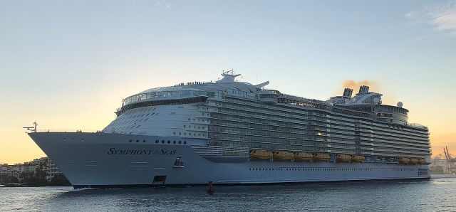  Най-големият круизен транспортен съд е Symphony of the Seas 