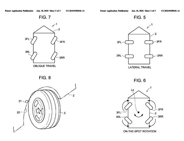 Toyota патентова система, която позволява на колата да се движи настрани