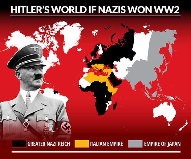 Как би изглеждал светът, ако Хитлер бе спечелил войната? (КАРТА)