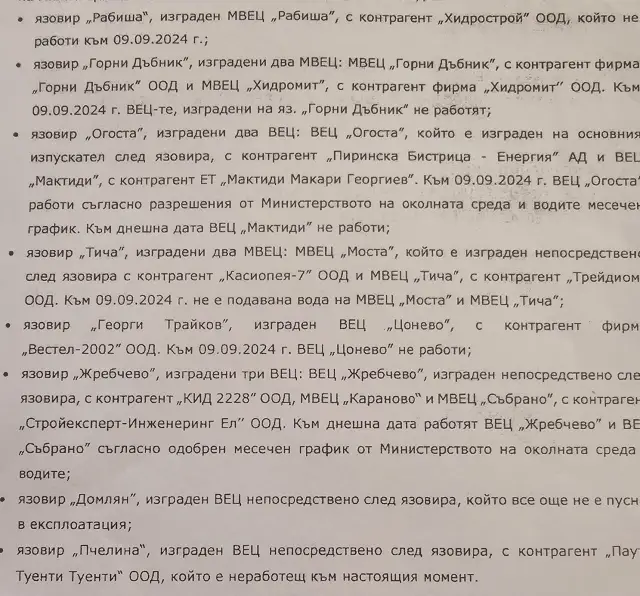 Корнелия Нинова: " Вижте листата на частните Водноелектрическа централа, които източват язовирите. Спрете ги! " СНИМКИ