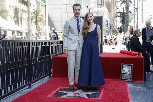 Джесика Частейн получи звезда на Алеята на славата (СНИМКИ)