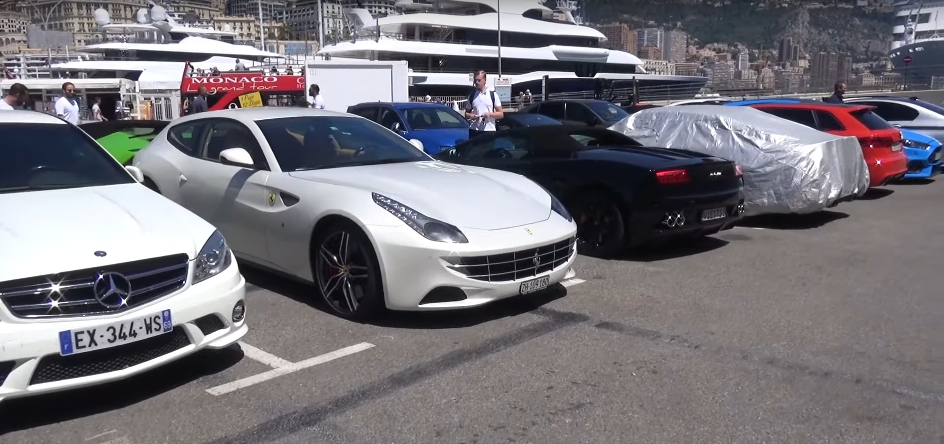 Колите от наказателния паркинг в Монако (ВИДЕО)