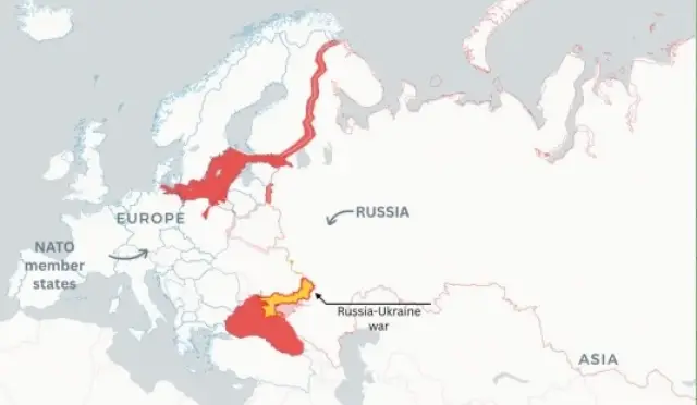 Newsweek показа предполагаема карта за Третата световна война