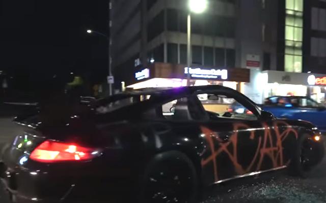 Брутална гавра с едно Porsche 911 по улиците на Лос Анджелис