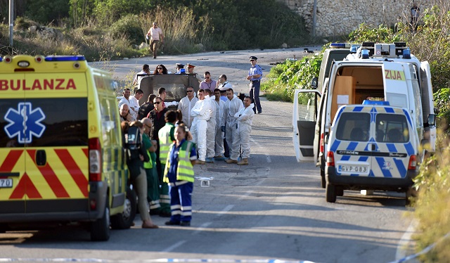 Взривиха показно малтийска журналистка (ВИДЕО+СНИМКИ)