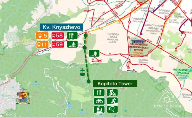  Столична община изследва опциите за нова лифтова връзка сред Княжево и Копитото СНИМКИ 