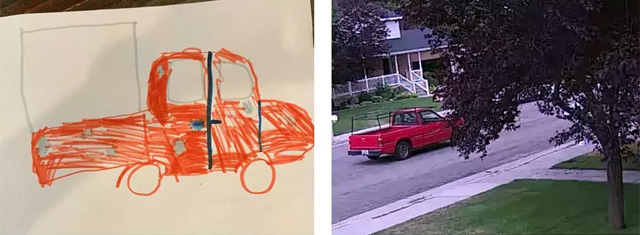 Откриха крадец по детска рисунка на кола