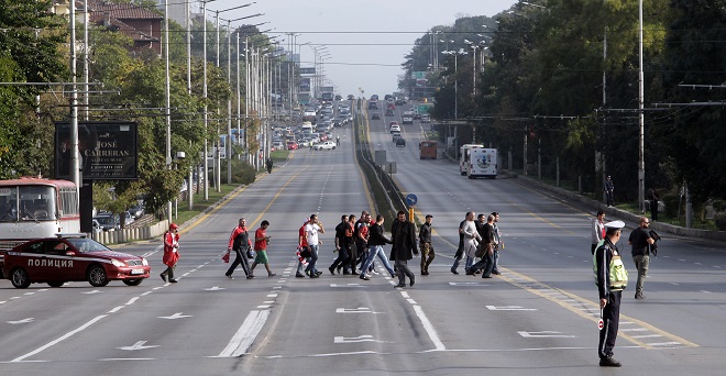 Протестното шествие на ЦСКА (Снимки)