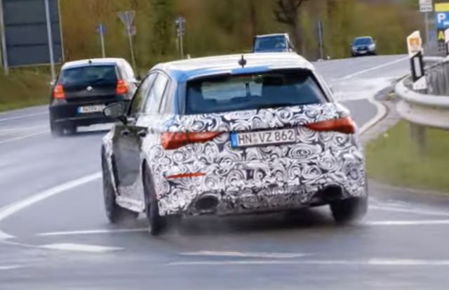 Audi тества новото RS3 на Нюрбургринг (ВИДЕО)