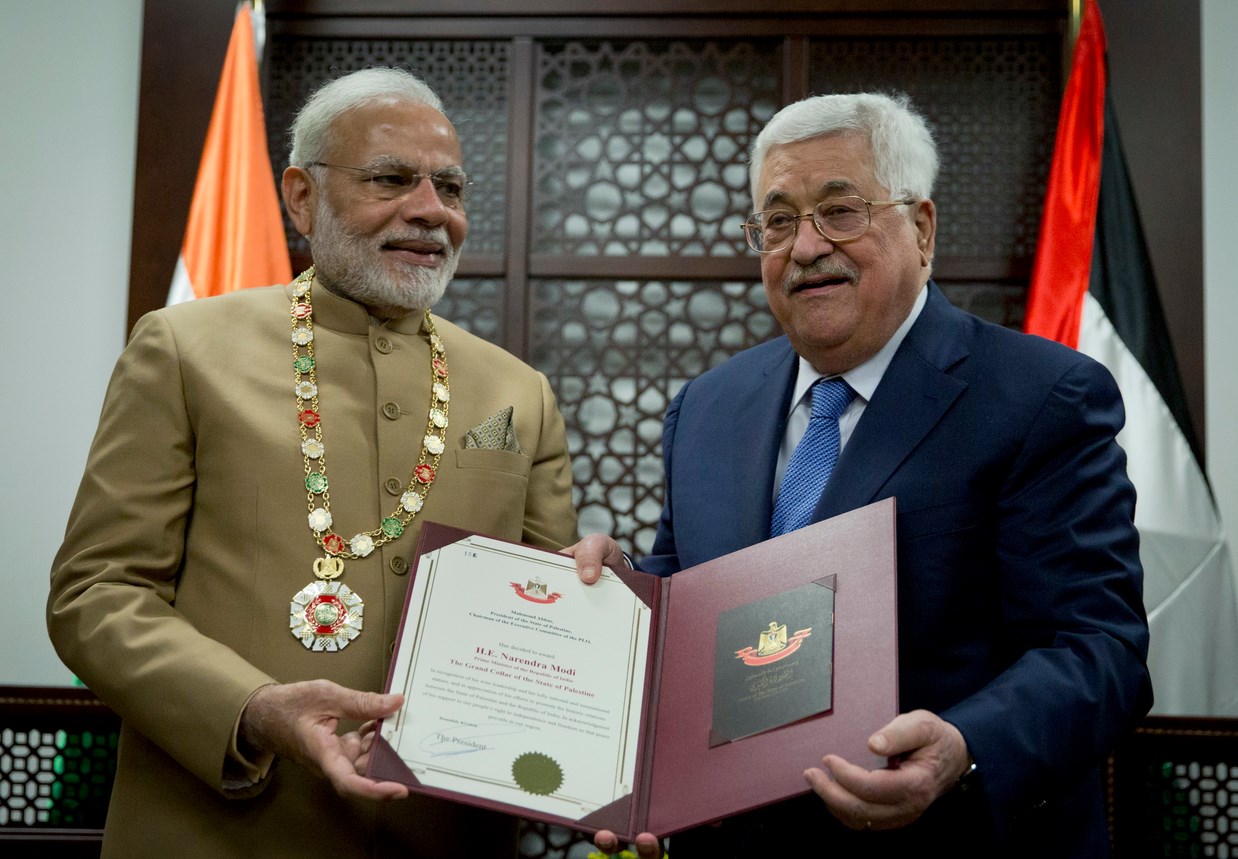Индия се надява на мир между палестинци и израелци (СНИМКИ)