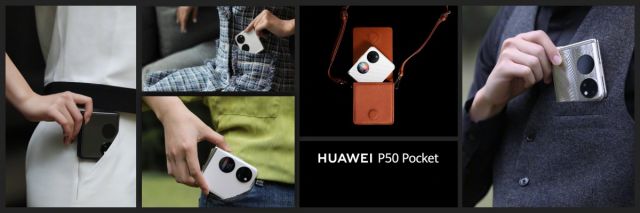 Huawei P50 Pocket е сгъваем смартфон с кръгъл екран